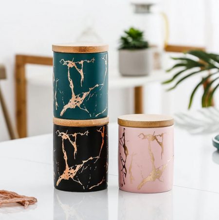 Storage Jar with Bamboo Lid