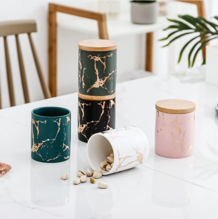 Storage Jar with Bamboo Lid