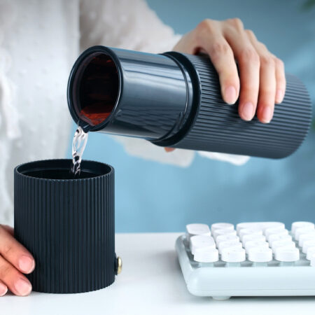 10.8 oz Double Walled Thermos with Handle