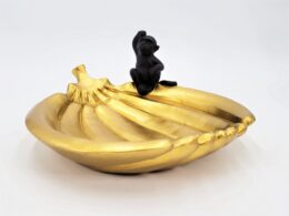 Small Monkey on Large Banana Hand Bowl