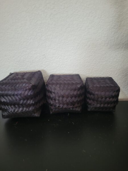 Woven Bamboo Square Gift Box Set