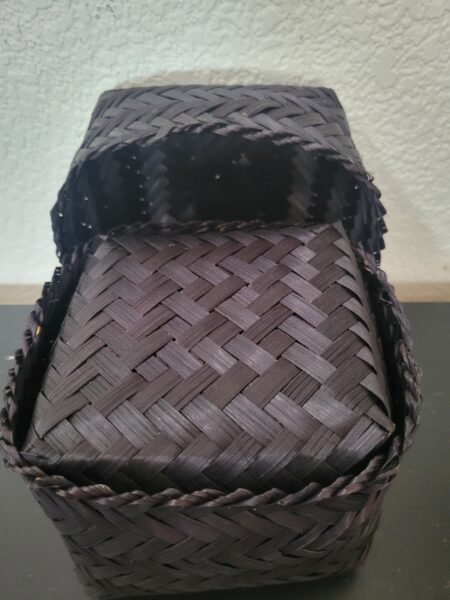Woven Bamboo Square Gift Box Set