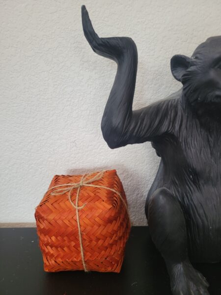 Woven Bamboo Square Gift Box Set