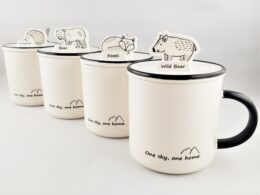 Sky & Home Coffee Cup With Phone Holder Lid