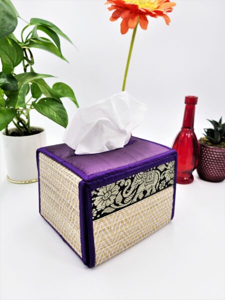 Thai Reed Tissue Box Cover Hand Made