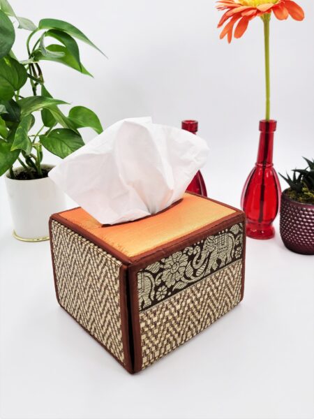 Thai Reed Tissue Box Cover Hand Made