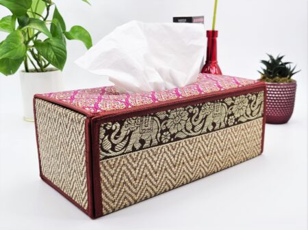 Thai Reed Tissue Box Cover Hand Made