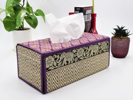 Thai Reed Tissue Box Cover Hand Made