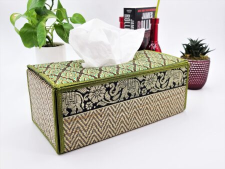 Thai Reed Tissue Box Cover Hand Made