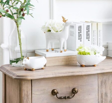Animal Shaped Succulent Jewelry Holder and Organizer