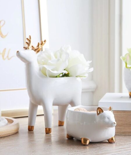 Animal Shaped Succulent Jewelry Holder and Organizer