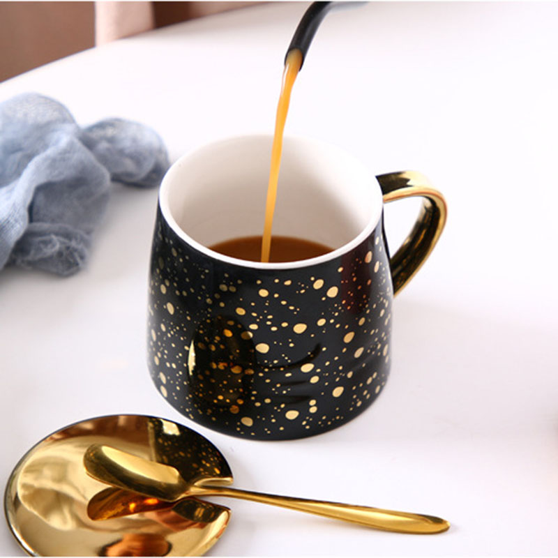 Gold Dots Coffee Mug