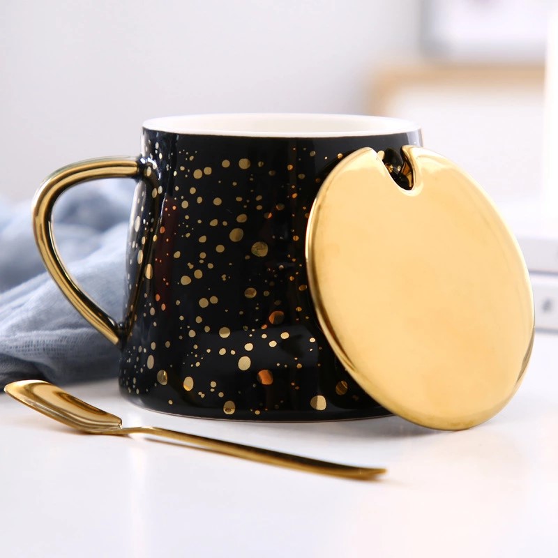 Gold Dots Coffee Mug