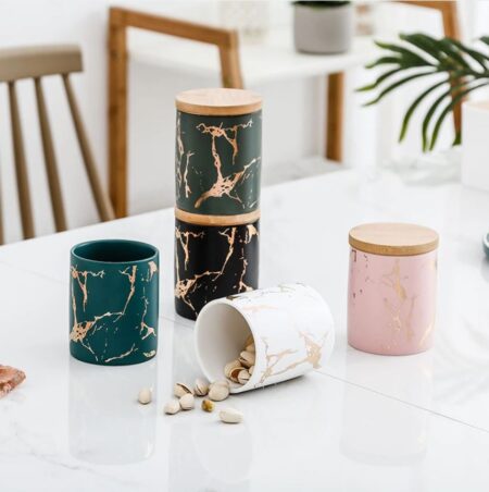 Storage Jar with Bamboo Lid