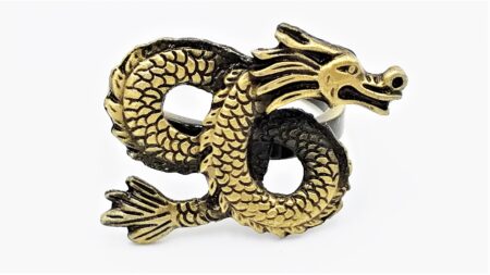 Metallic Dragon Napkin Ring Set of 6