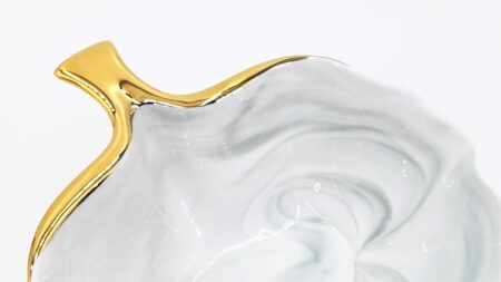 Porcelain Ginkgo Leaf Shaped Dish