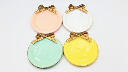 Jewelry Tray with Bow on Edge 2 Pcs. Set