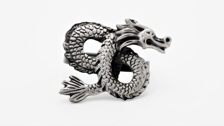 Metallic Dragon Napkin Ring Set of 6