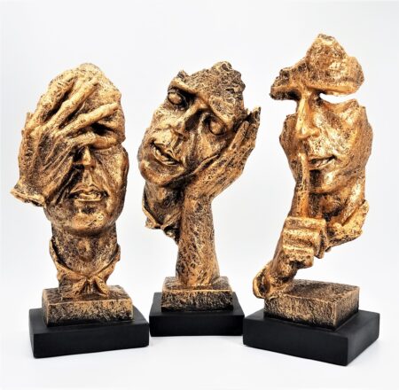 Hear No Evil Statue in Resin