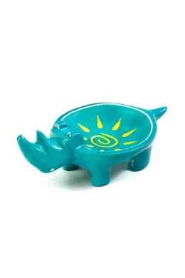 Kenya Soapstone Animal Design Jewelry Dish