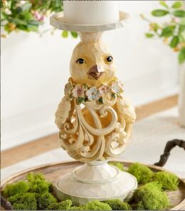 Resin Bird Candle Holder
