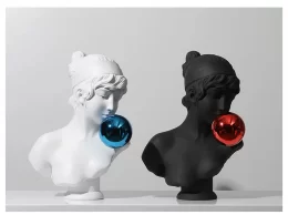 Girl with Bubble Gum Home Décor Bust Statue