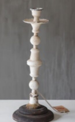 Retro Black Base Metal Candle Holder