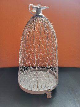 Wire Mesh Bird Cage Styled Candle Holder
