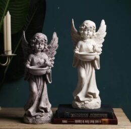 Standing Angelic Cherub Statue