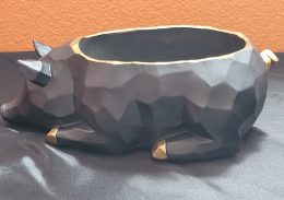 Handmade Pig Resin Trinket Bowl