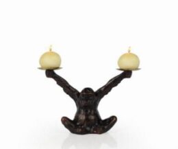 Orangutan Holding Candles in Both Hands