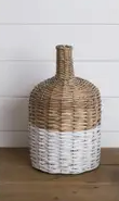 Two Tone Woven Reed Vase