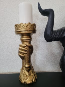 Hand with Torch Candle Holder
