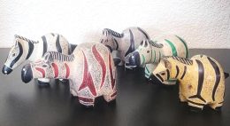 Kenyan Soapstone Zebra Figurine