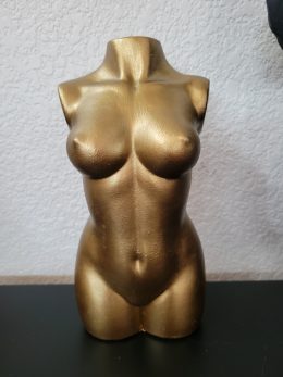 Female Torso Tapered Candle Holder