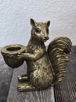 Squirrel Tapered Candle Holder