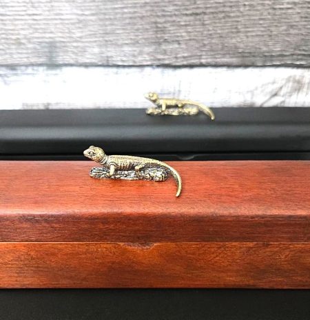 Chopstick Box Set with Iguana Decoration