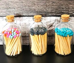 Mini Jar and Cork with Two Inch Matches