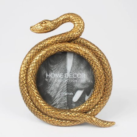 Snake Photo Frame 5×5″ Round Snake Photo Frame - JJ Gifts LLC