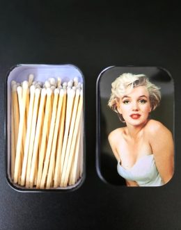 Audrey Hepburn and Marilyn Monroe Matches Tin (Random Matches Color)