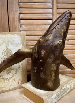 Resin Whale Statue
